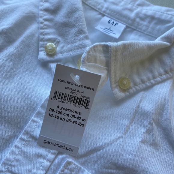 GAP Kids Uniform Oxford Shirt 2 Pieces 4 Years - Picture 4 of 9